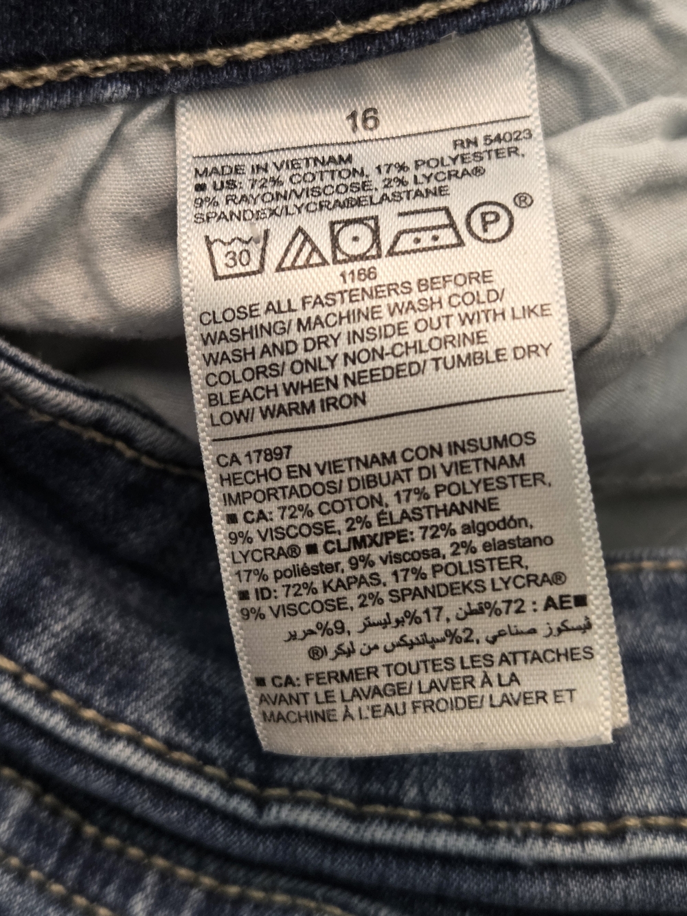 Old Navy High-Rise Button-Fly Medium Blue Jeans - Picture 3 of 5